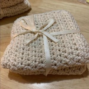 Handmade cotton washcloths ( 2 pack )